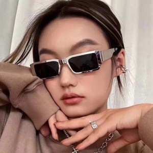 China New Fashion Wholesale Steel Polygon Men's Sunglasses factory and manufacturers | D&L