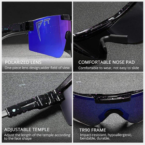 China Pit Viper Windproof Cycling Sport Polarized Sunglasses factory and manufacturers | D&L