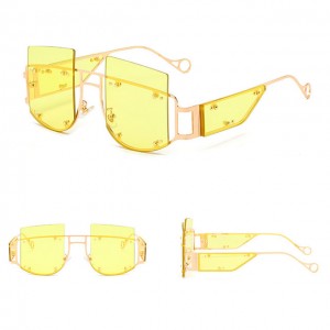 China Glasses Frame Suppliers Oversized Luxury Unisex Sunglasses factory and manufacturers | D&L