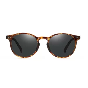 China New Fashion Polarized Sunglasses TR3331 | Retro Round Frame UV400 Protection for Men Women factory and manufacturers | D&L