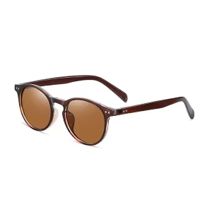 China New Fashion Polarized Sunglasses TR3331 | Retro Round Frame UV400 Protection for Men Women factory and manufacturers | D&L