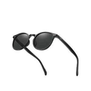 China New Fashion Polarized Sunglasses TR3331 | Retro Round Frame UV400 Protection for Men Women factory and manufacturers | D&L
