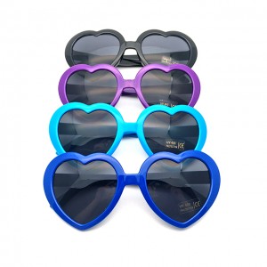 Manufacturer of Custom Printed Lens Sunglasses –  DLC9018 Heart Shape Custom Sunglasses &#...