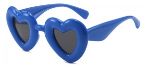 China Heart-Shaped Inflatable Eyewear Women Thick Frame Sunglasses factory and manufacturers | D&L