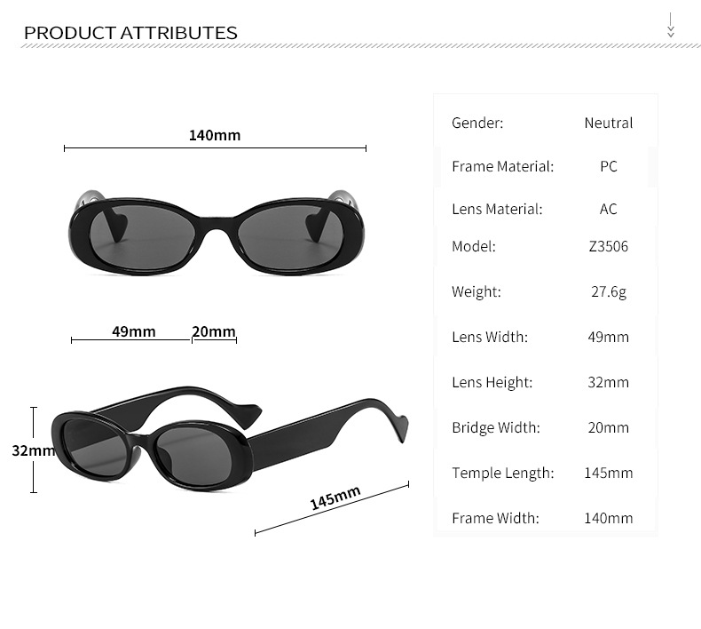Oval retro fashion sunglasses (8)