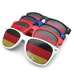 Pinhole Sticker Sunglasses for World Cup Country Flag Football Glasses