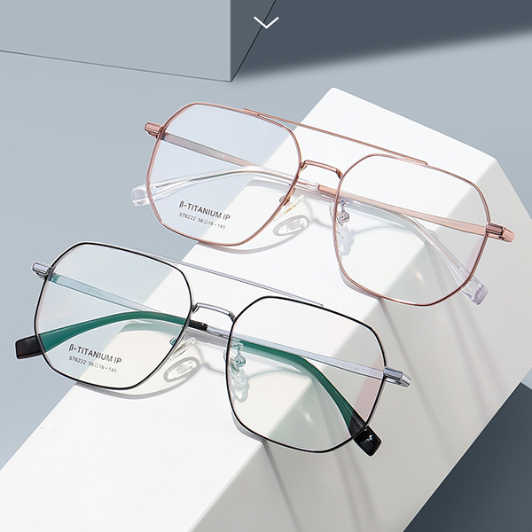 China Wholesale Pure Titanium Double Bridge Unisex Eyeglass Frames – IP Plated with AC Lenses for Prescription or Plain Glasses factory and manufacturers | D&L Featured Image