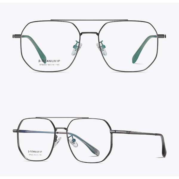 Fashionable Unisex Double Bridge Eyeglass Frames