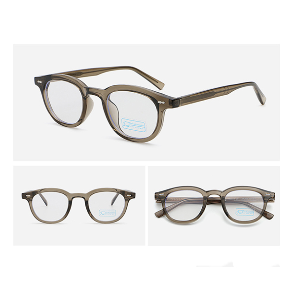A TR90 eyeglass frame being flexed to show its durability.