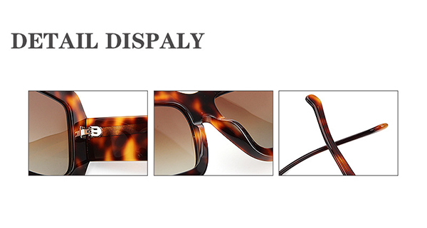Stylish person in a city wearing the oversized square sunglasses