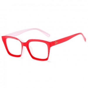 Concave Square Thick Frame Anti Blue Light Blocking Glasses for Women