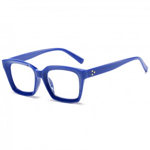 China Concave Square Thick Frame Anti Blue Light Blocking Glasses for Women factory and manufacturers | D&L