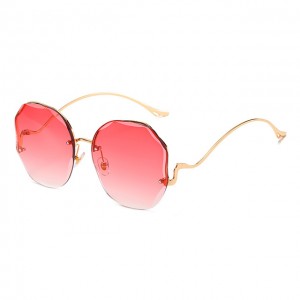 China Unisex Luxury Fashion Square Rimless Sunglasses factory and manufacturers | D&L
