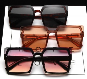 factory customized Metal Clip On Sunglasses – Luxury Oversized Square Unisex Sunglasses &#...