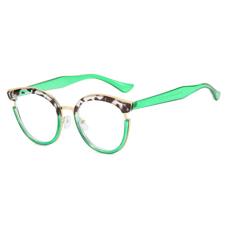 China Retro Blue Light Blocking Round Cateye Eyeglasses for Women factory and manufacturers | D&L Featured Image