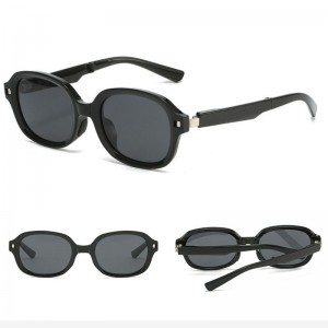 China Factory Eyewear Women Folding Sunglasses Polarized Oval Shades factory and manufacturers | D&L