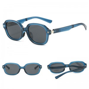 China Factory Eyewear Women Folding Sunglasses Polarized Oval Shades factory and manufacturers | D&L