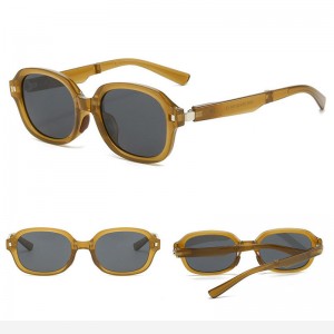 Factory Eyewear Women Folding Sunglasses Polarized Oval Shades