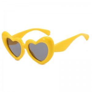 China Super Lowest Price Inflatable Thick Heart Frame Futuristic Sunglasses factory and manufacturers | D&L