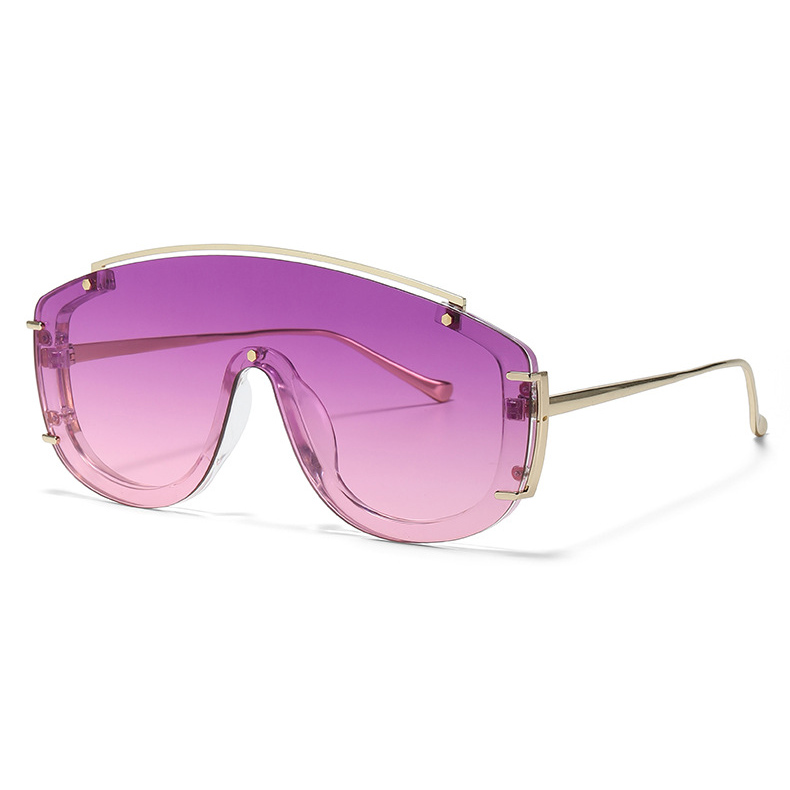 OEM Manufacturer Persol Sunglasses Men – Oversized One Piece Sunglasses Metal Studded Flat Top Shield for Women – D&L