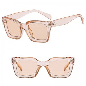 China Sun Shades manufacturers Retro Square Black Thick Frame Sunglasses factory and manufacturers | D&L