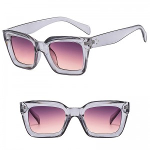 China Sun Shades manufacturers Retro Square Black Thick Frame Sunglasses factory and manufacturers | D&L