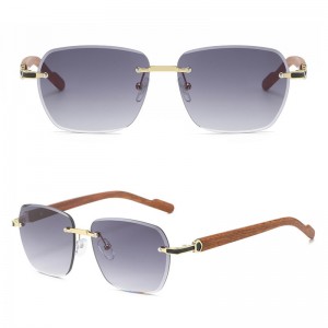 China Trendy shades rimless fashion glasses for women factory and manufacturers | D&L