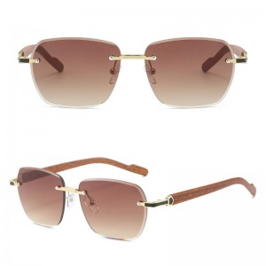 China Trendy shades rimless fashion glasses for women factory and manufacturers | D&L