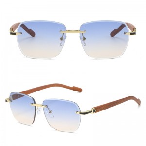 China Trendy shades rimless fashion glasses for women factory and manufacturers | D&L
