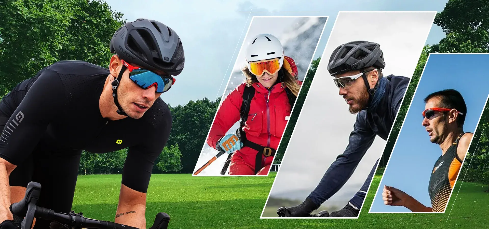 sport glasses banner