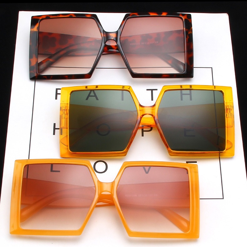 8 Year Exporter Custom Branded Sunglasses – China Classic Unisex Big Frame Square Sunglasses – D&L