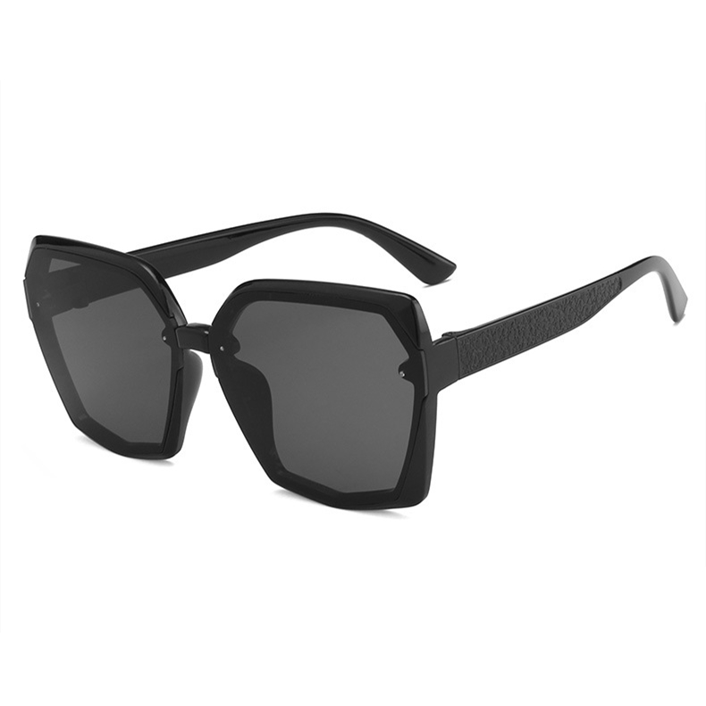 Factory wholesale Burberry Sunglasses – Fashion Promotional Irregular Two-tone Big Frame Ladies Sunglasses – D&L